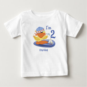 T-shirt Pour Bébé Ducky Boy 2e T-shirt bébé anniversaire