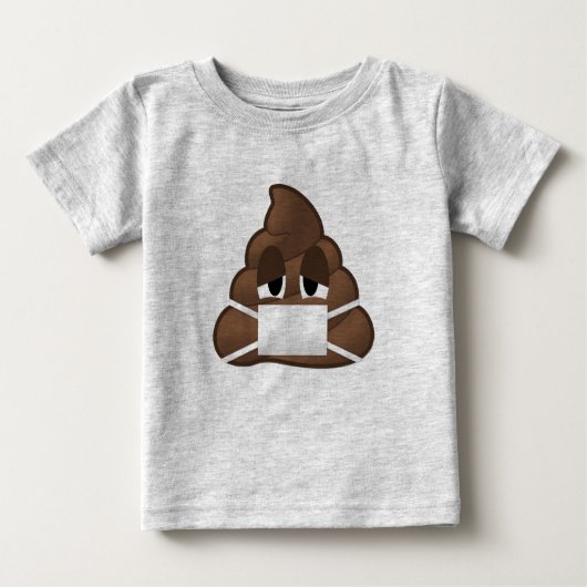 T-shirt Pour Bébé Dunette malade Emoji de masque (Devant)