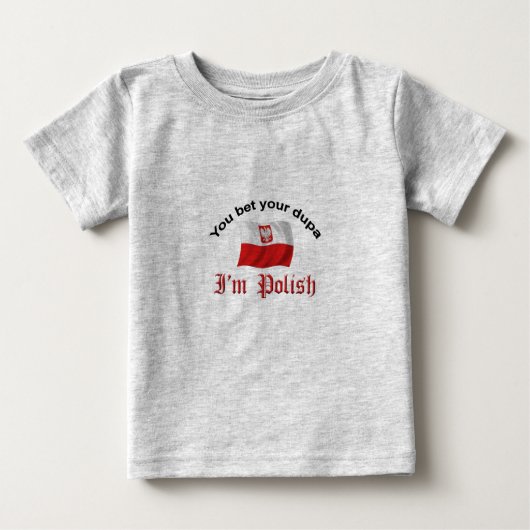 T-shirt Pour Bébé Dupa polonais (Devant)