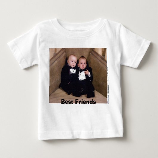 T-shirt Pour Bébé Dylan-Dan, meilleurs amis (Devant)