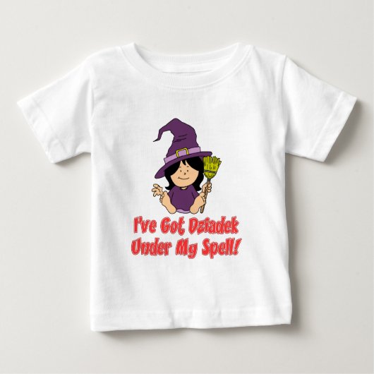 T-shirt Pour Bébé Dziadek Sous Mon Éperon (Devant)