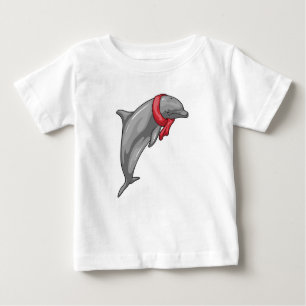 T-shirt Pour Bébé Écharpe dauphin