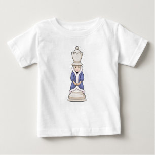 T-shirt Pour Bébé Échecs Queen Chess