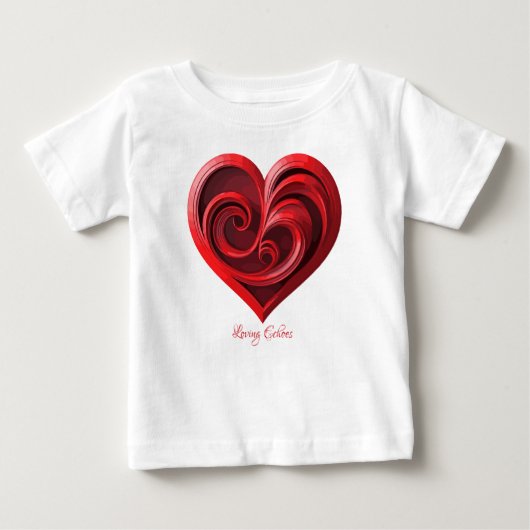 T-shirt Pour Bébé Échos d'amour (Devant)