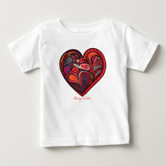 T-shirt Pour Bébé Échos d'amour (Devant)
