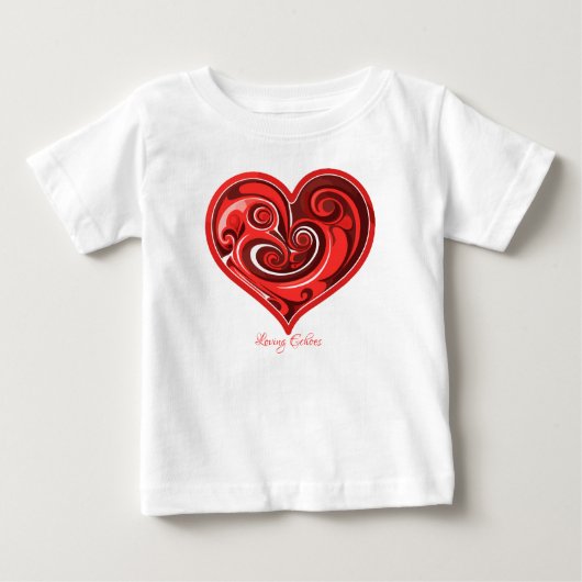 T-shirt Pour Bébé Échos d'amour (Devant)