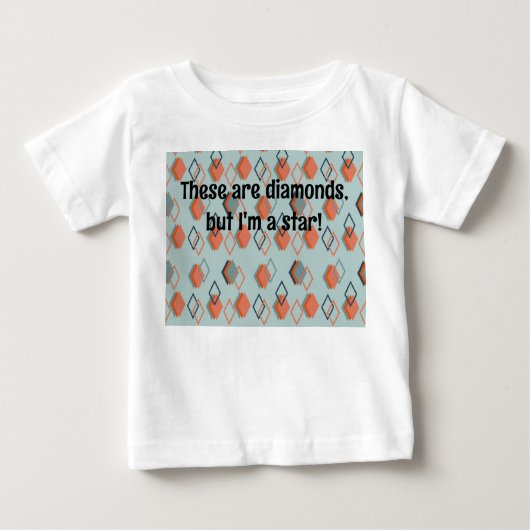 T-shirt Pour Bébé Échos diamant (Devant)
