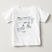 T-shirt Pour Bébé Échoué (Devant)