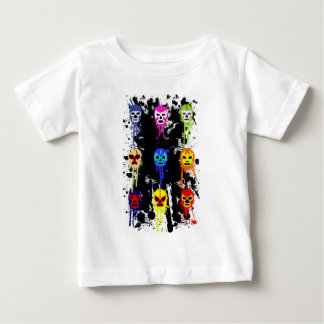 T-shirt Pour Bébé Éclaboussure de lutte mexicaine de peinture de