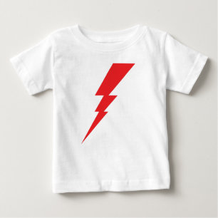 T-shirt Pour Bébé Éclair rouge