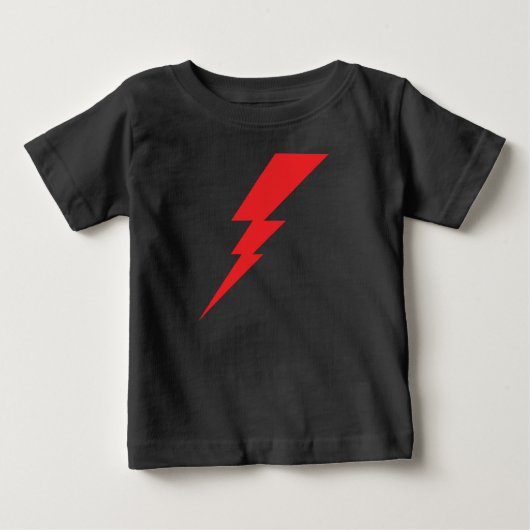 T-shirt Pour Bébé Éclair rouge (Devant)