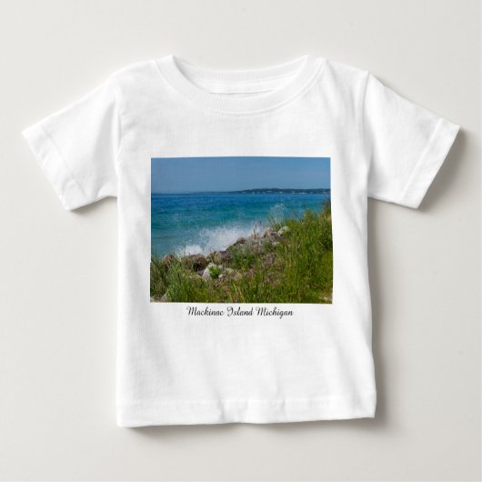 T-shirt Pour Bébé Éclatement À Mackinac (Devant)