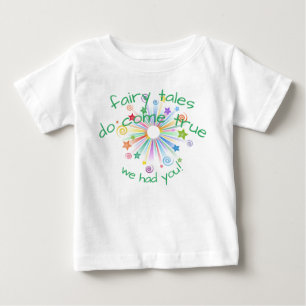 T-shirt Pour Bébé Éclatement Coloré, Les Contes De Fée Se Réalis
