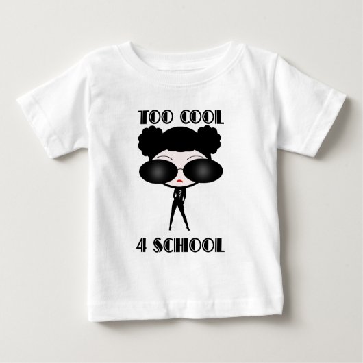 T-shirt Pour Bébé École 4 trop Cool (Devant)