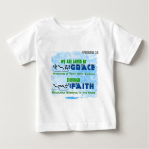 T-shirt Pour Bébé Économisé par grâce par la foi