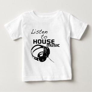 T-shirt Pour Bébé Écoutez la musique de la maison