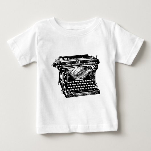 T-shirt Pour Bébé Écrivain de type Underwood (Devant)