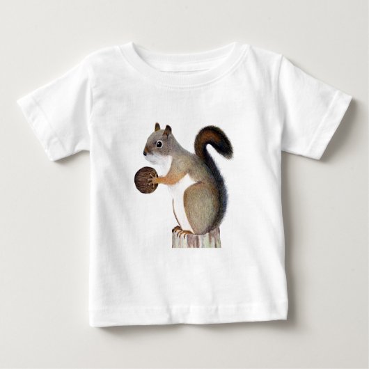 T-shirt Pour Bébé Écureuil (Devant)