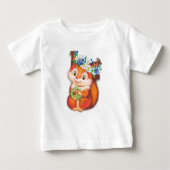 T-shirt Pour Bébé Écureuil (Devant)