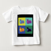 T-shirt Pour Bébé Écureuil d'Art Pop (Devant)