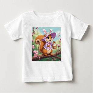 T-shirt Pour Bébé Écureuil de Pâques