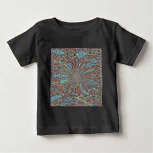 T-shirt Pour Bébé Edgy African Urban Pop Art Conception optique Abst