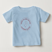 T-shirt Pour Bébé Editable Fabriqué dans le New Jersey Timbre d'appr (Devant)