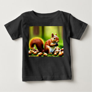 T-shirt Pour Bébé Édition Cute Squirrel