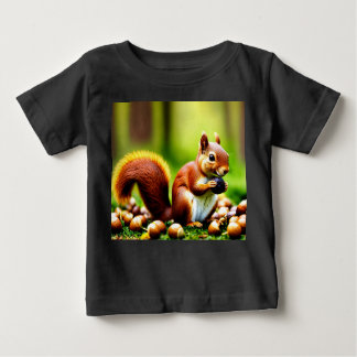 T-shirt Pour Bébé Édition Cute Squirrel