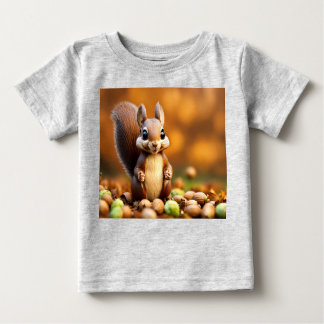 T-shirt Pour Bébé Édition Cute Squirrel