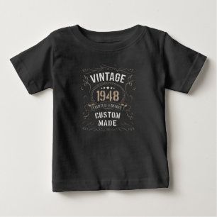 T-shirt Pour Bébé Édition limitée vintage 1948 Fabriquée sur mesure