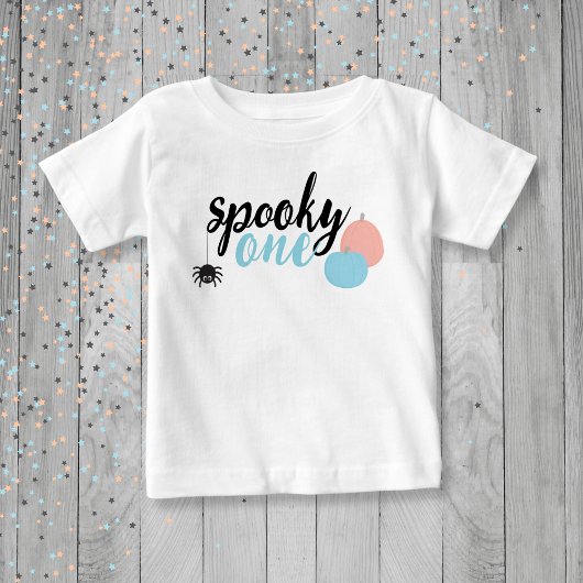 T-shirt Pour Bébé Éffrayant One Blue Premier anniversaire