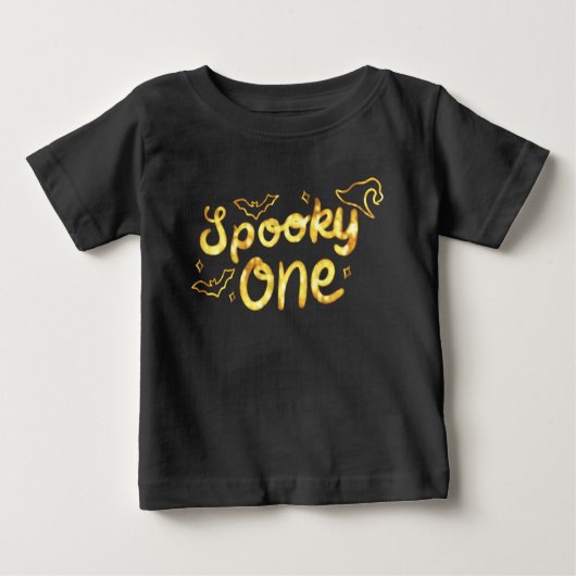 T-shirt Pour Bébé Éffrayant un 1er anniversaire (Devant)