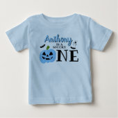 T-shirt Pour Bébé Éffrayant Un Halloween 1er Anniversaire (Devant)