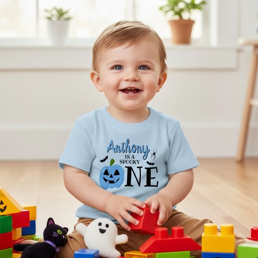 T-shirt Pour Bébé Éffrayant Un Halloween 1er Anniversaire