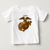 T-shirt Pour Bébé EGA couleur complète - Bronze (Devant)