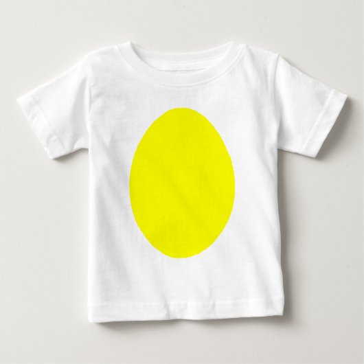 T-shirt Pour Bébé Egg le jGibney jaune solide les cadeaux de Zazzle (Devant)
