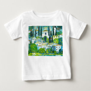 T-shirt Pour Bébé Église à Cassone Gustav Klimt