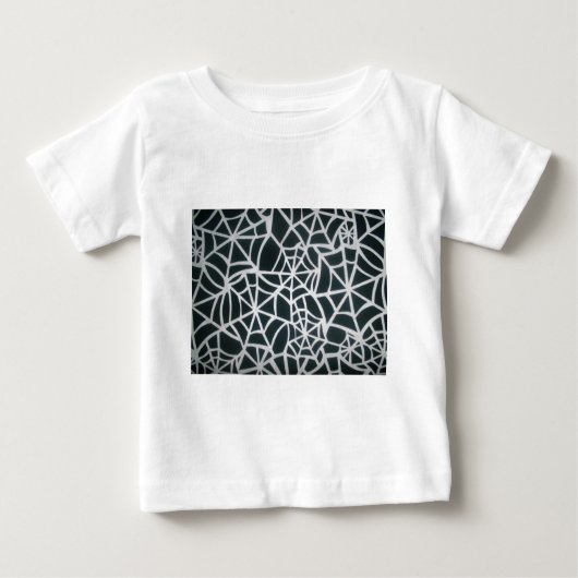 T-shirt Pour Bébé Élégance classique Belle Web art noir et blanc (Devant)
