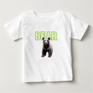 T-shirt Pour Bébé Élégance de l'ours : Conception de pots Iconiques