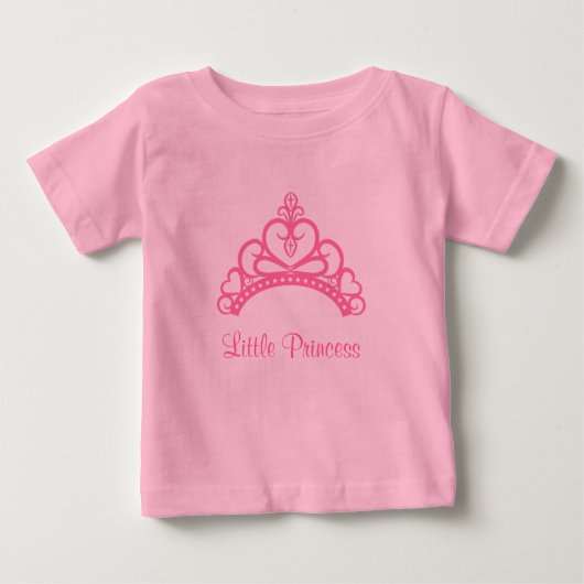 T-shirt Pour Bébé Elégant rose princesse Tiara Couronne pour les béb (Devant)