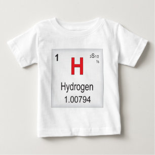 T-shirt Pour Bébé Élément individuel d'hydrogène du Tableau