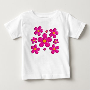 T-shirt Pour Bébé Élément rose floral