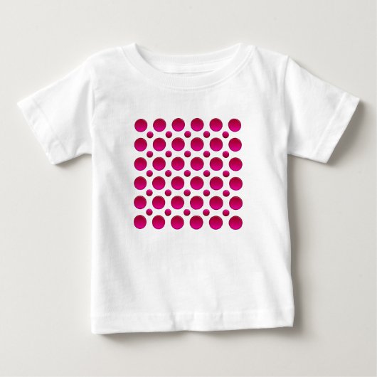 T-shirt Pour Bébé élément rouge pois (Devant)