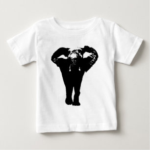 T-shirt Pour Bébé Élément unique d'art pop éléphant