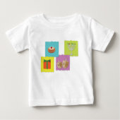 T-shirt Pour Bébé Éléments juifs de vacances de Hanoukka (Devant)