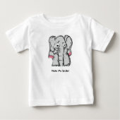 T-shirt Pour Bébé Elephant (Devant)