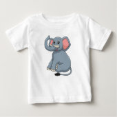T-shirt Pour Bébé Eléphant (Devant)