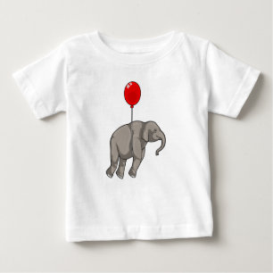 T-shirt Pour Bébé Eléphant avec ballon