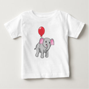 T-shirt Pour Bébé Eléphant avec ballon